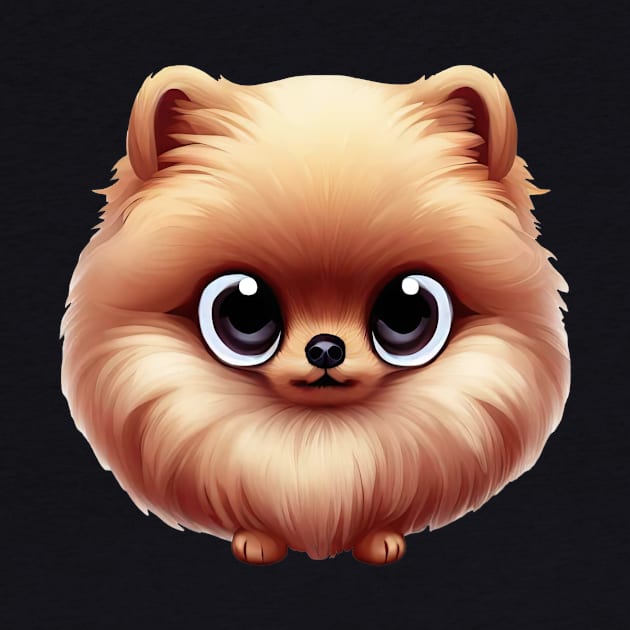 Playful Pomeranian by Art By Mojo